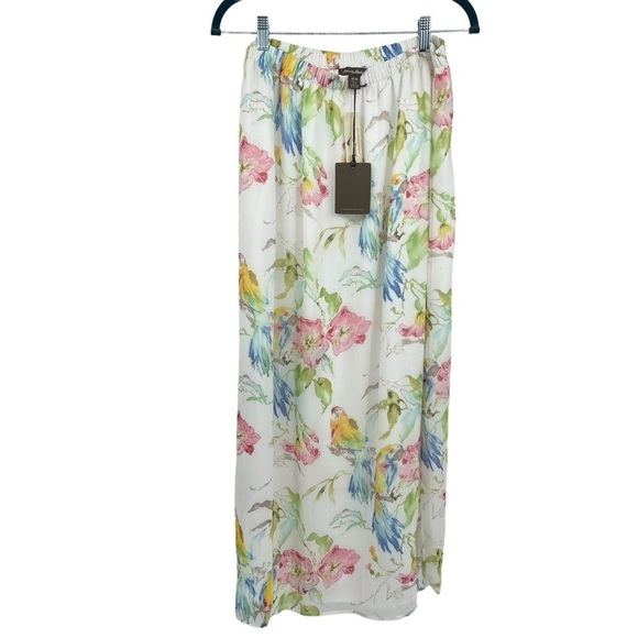 Tommy Bahama Weekend Escape Maxi Skirt Womens Size Medium Floral birds NWT - Picture 13 of 13
